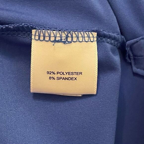 Peter Millar Summer Comfort Polo Size L Royal Blue Stretch Sweat Wicking - Picture 4 of 6